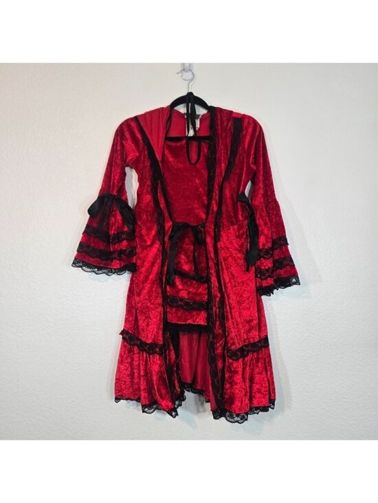 Strangeling Other - Strangeling Red Riding Hood Costume Dress Youth Large Velvet Gothic Cosplay